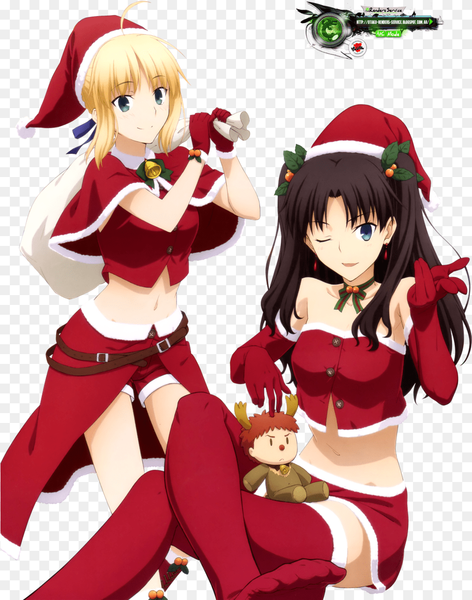 Rin Tohsaka And Saber, Book, Comics, Publication, Baby Png Image