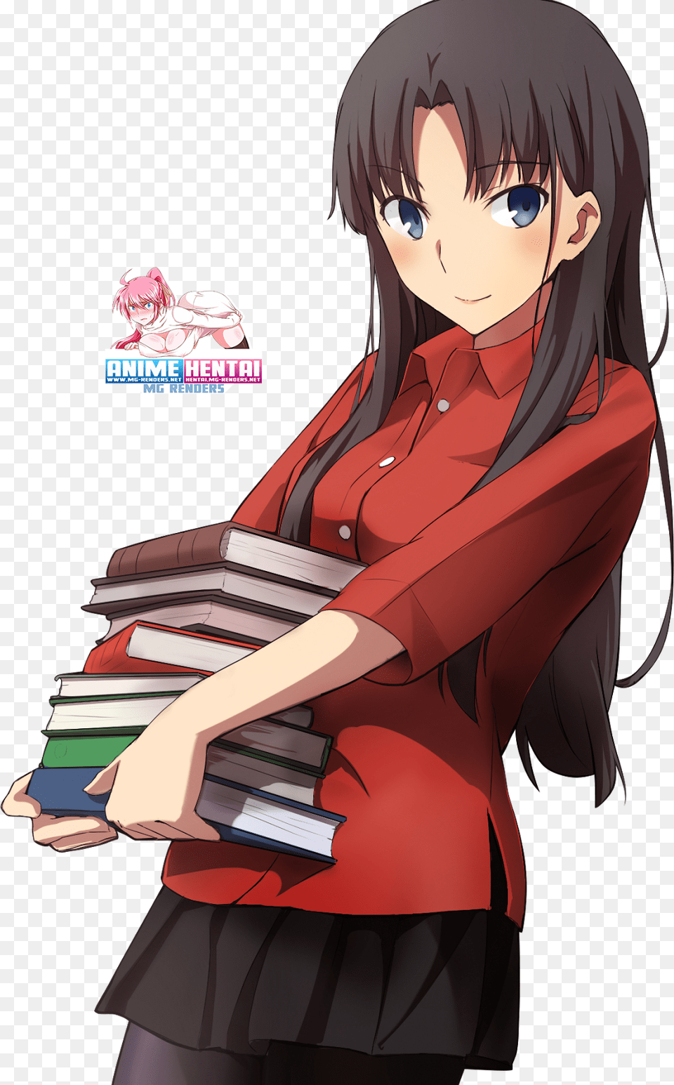 Rin Tohsaka Hair Down, Adult, Publication, Person, Woman Free Png