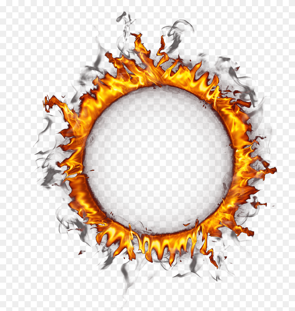 Ring Border Circle Download Image Transparent Fire Circle, Flame, Bonfire, Pattern, Accessories Png