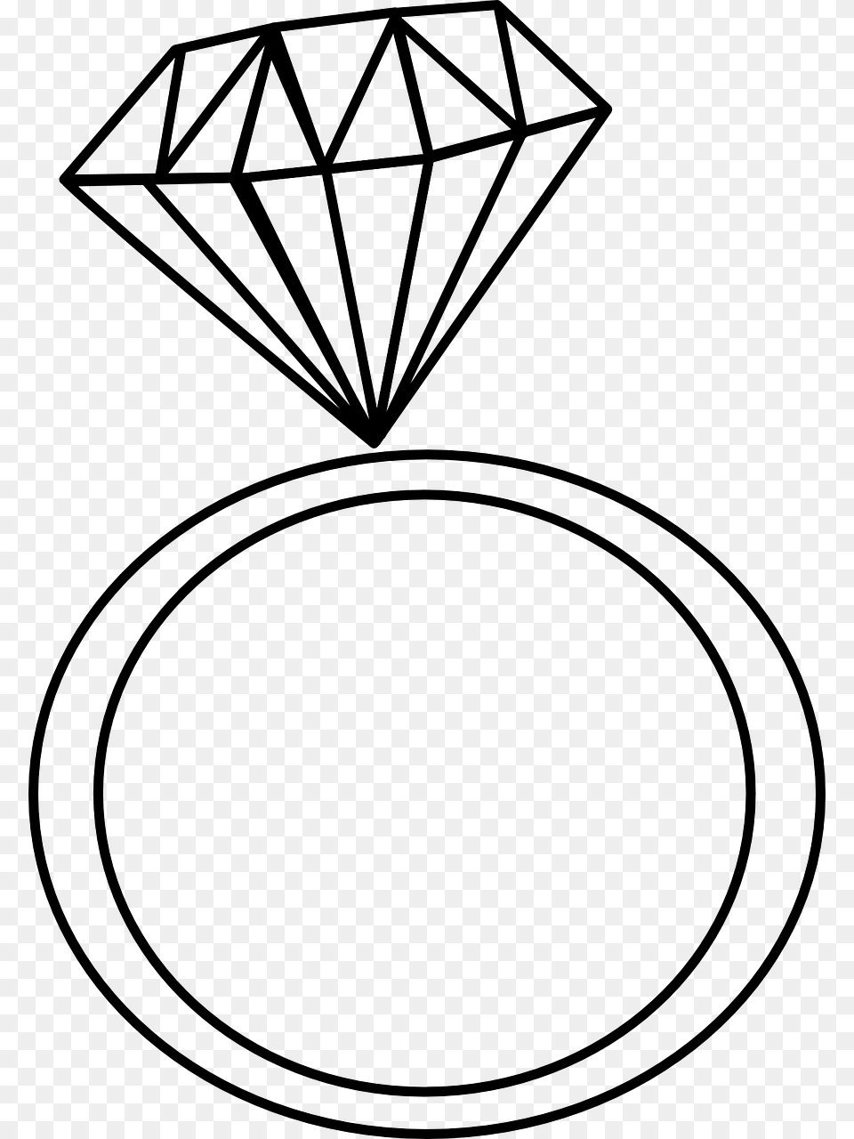 Ring Clipart Black And White, Gray Free Png