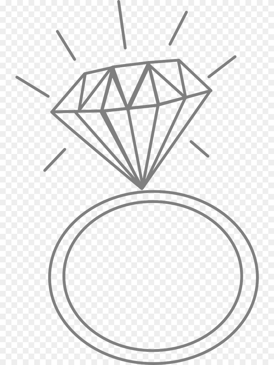 Ring Clipart Black And White, Accessories, Diamond, Gemstone, Jewelry Free Png
