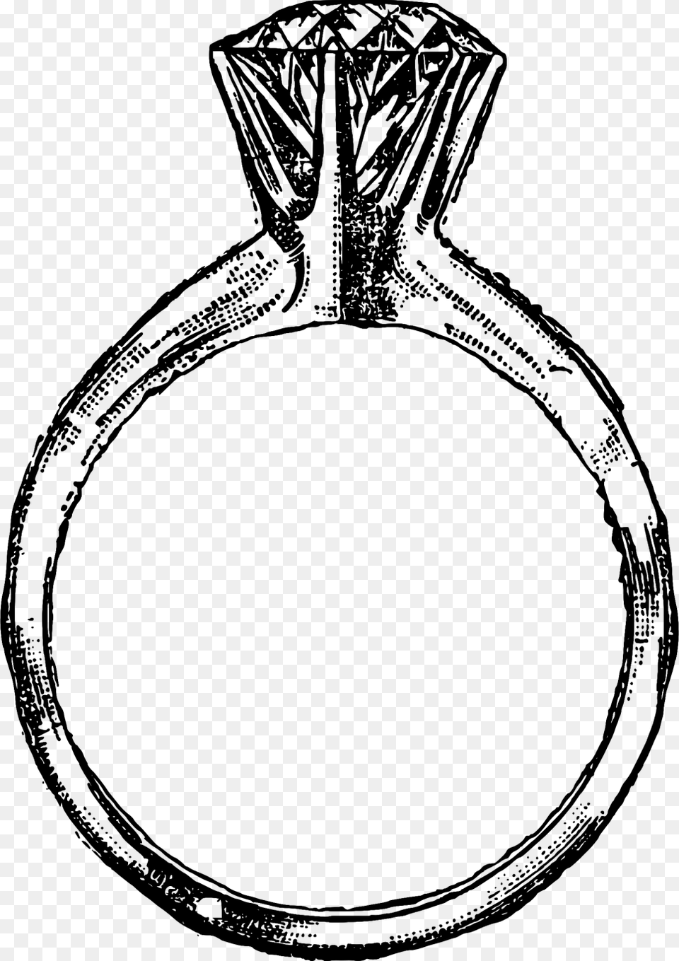 Ring Clipart Line Art, Gray Free Png Download