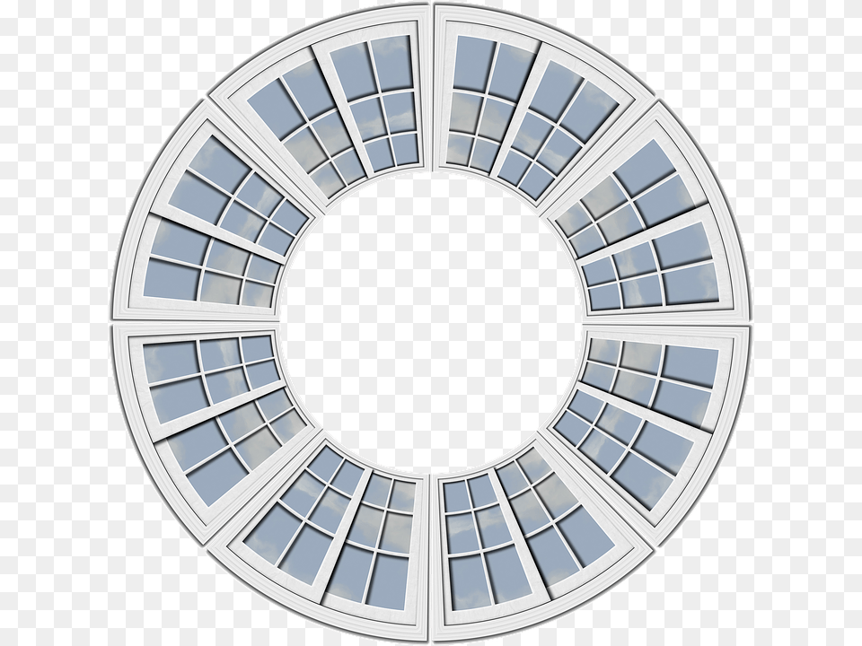 Ring District Window Round Background Form Data Processing Impact Assessment, Architecture, Building, Skylight Free Transparent Png