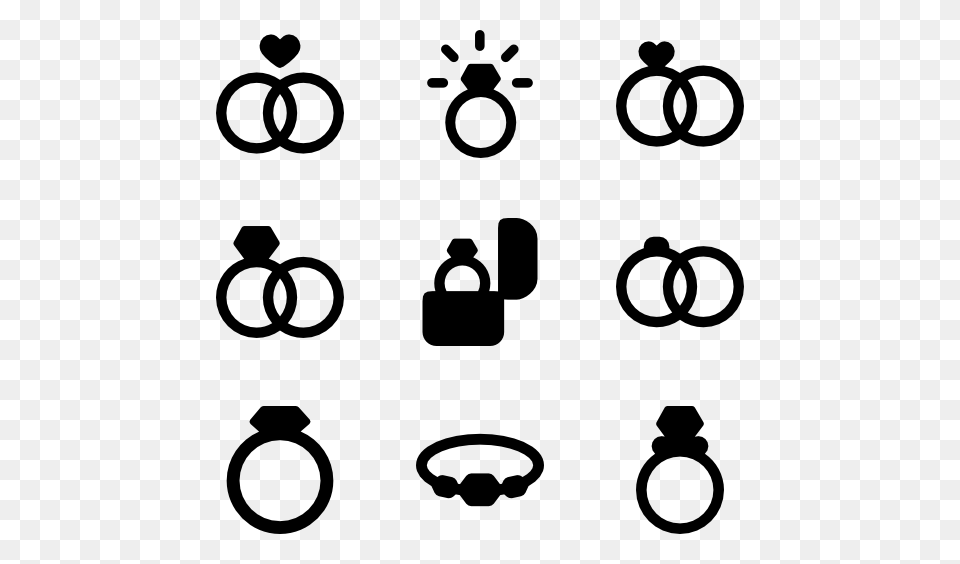 Ring Icons, Gray Png
