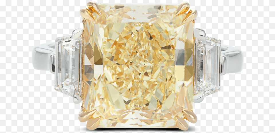 Ring Kelly Three Stone Yellow Diamond Trapezoids Platinum Diamond, Accessories, Gemstone, Jewelry, Chandelier Png Image