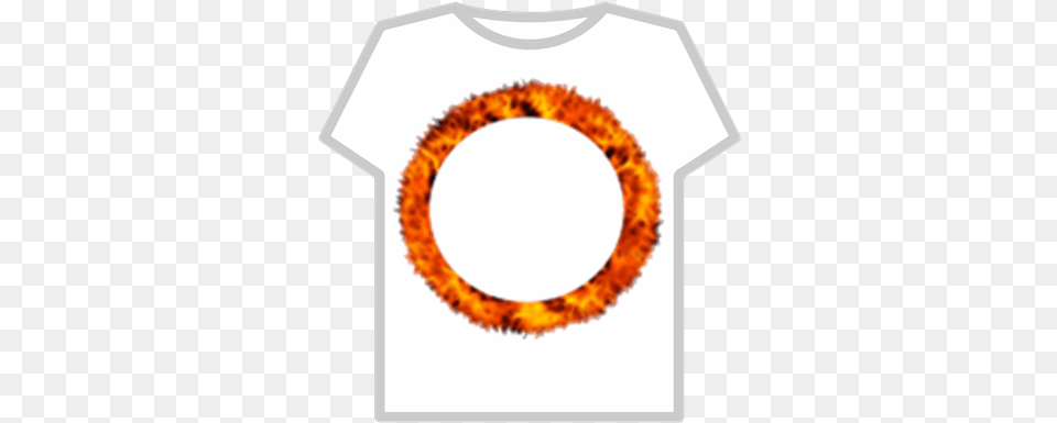 Ring Of Fire Transparent Background Roblox Transparent Background Ring Of Fire, Clothing, T-shirt, Accessories, Stain Png Image