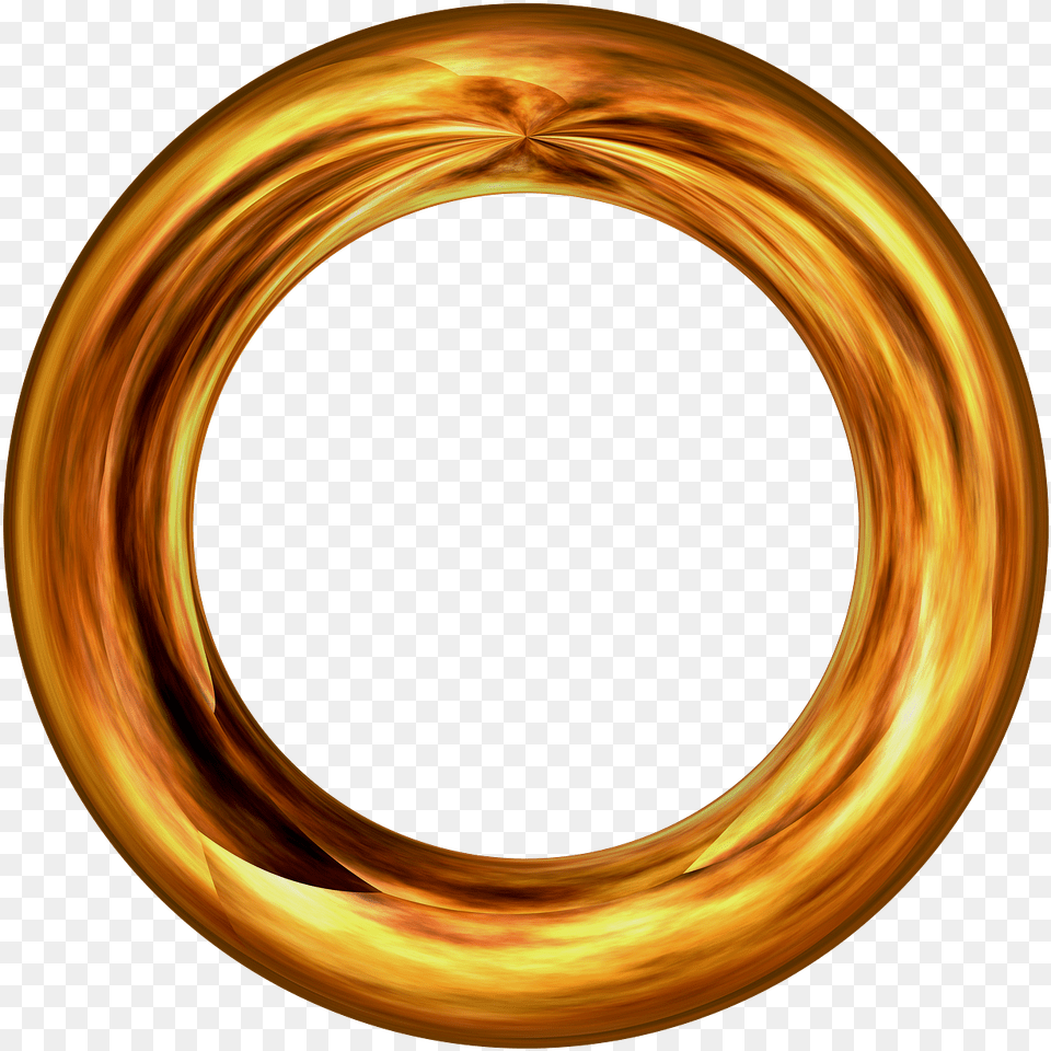 Ring Round Golden Pattern Circle Yellow Movement Golden Ring Circle, Gold, Photography, Accessories, Disk Free Png