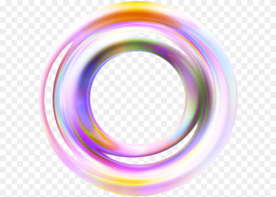 Ring Round Pattern Colorful Circle Movement Lingkaran Warna Warni, Disk Free Png Download