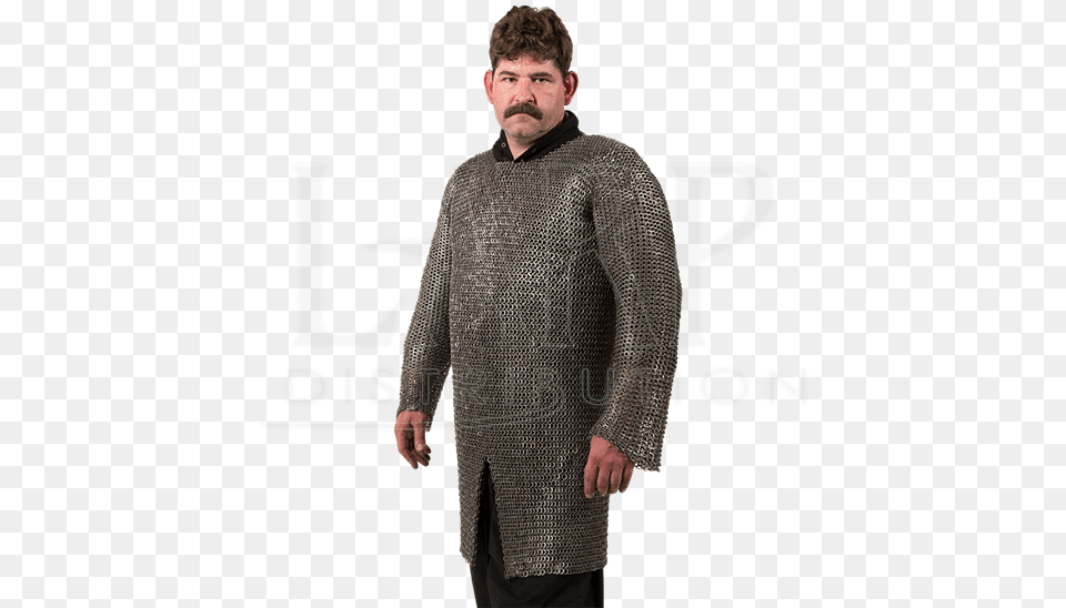 Ring Round Riveted Chainmail Hauberk Gentleman, Armor, Chain Mail, Adult, Male Free Png