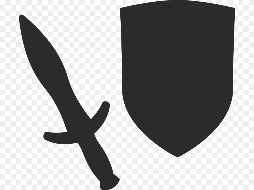 Ring Silhouette Jewelry Sword Shield Cartoon Emblem, Armor, Weapon, Knife, Dagger Free Png Download