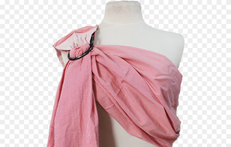 Ring Sling Red Lines Silk, Blouse, Clothing, Scarf, Shirt Free Png