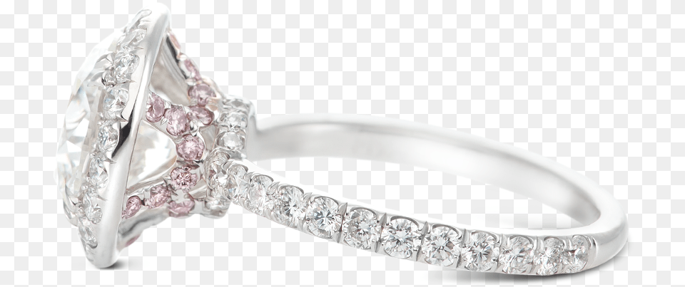 Ring Tiara Halo Round Diamond Crown Basket Pink Diamond, Accessories, Jewelry, Silver, Gemstone Free Transparent Png