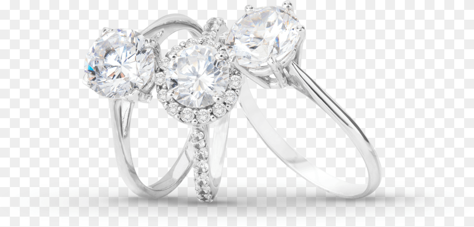 Ring Trio Transparent, Accessories, Diamond, Gemstone, Jewelry Png Image