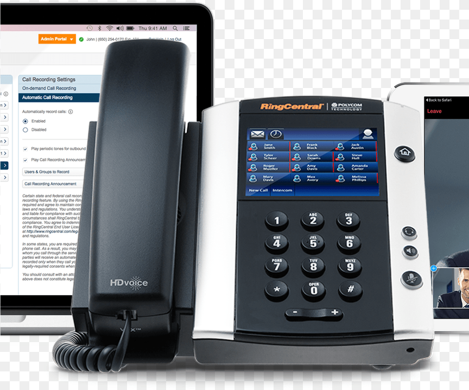 Ringcentral Enterprise Voice Over Ip, Electronics, Phone, Mobile Phone, Person Free Png