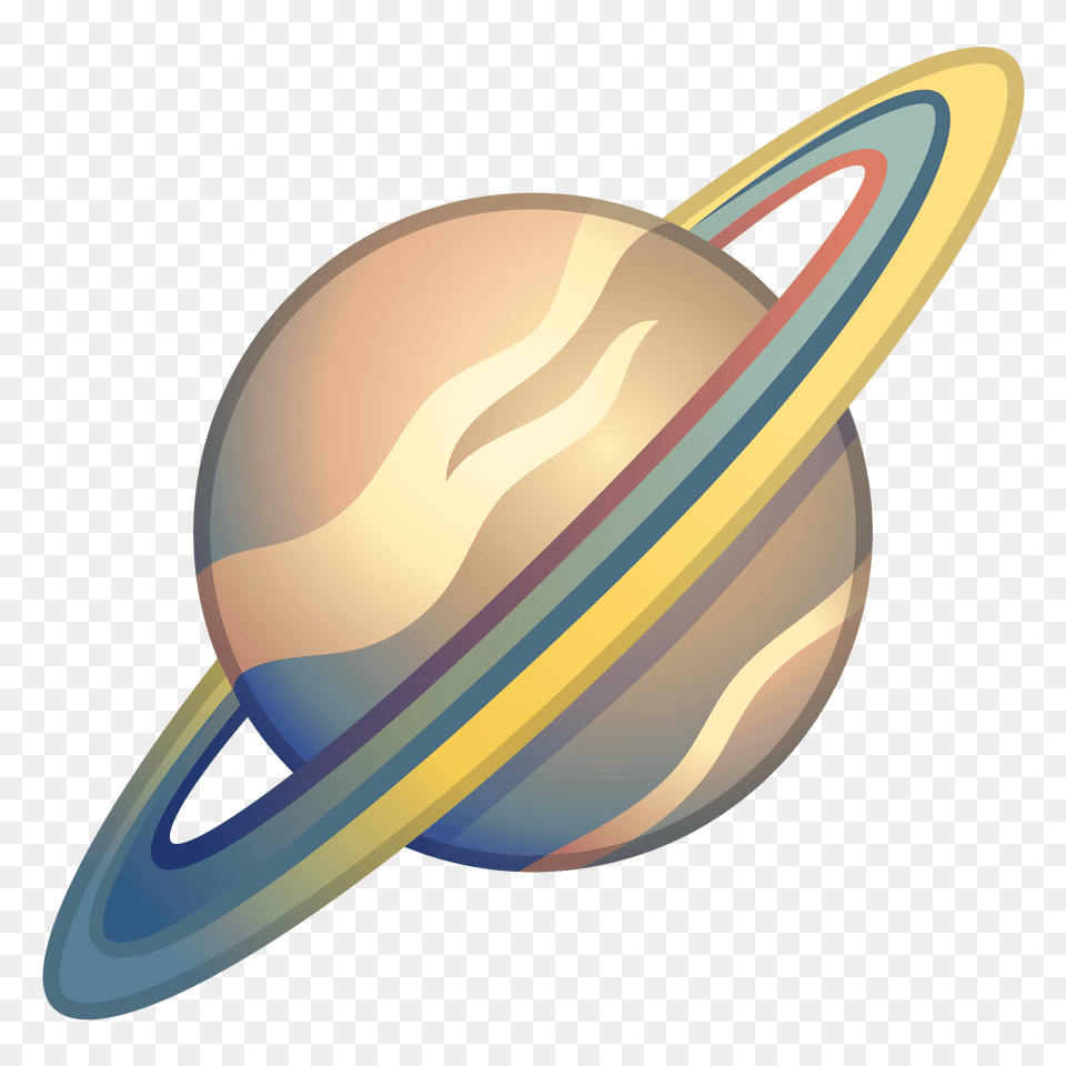 Ringed Planet Emoji Clipart, Astronomy, Outer Space, Globe Free Transparent Png