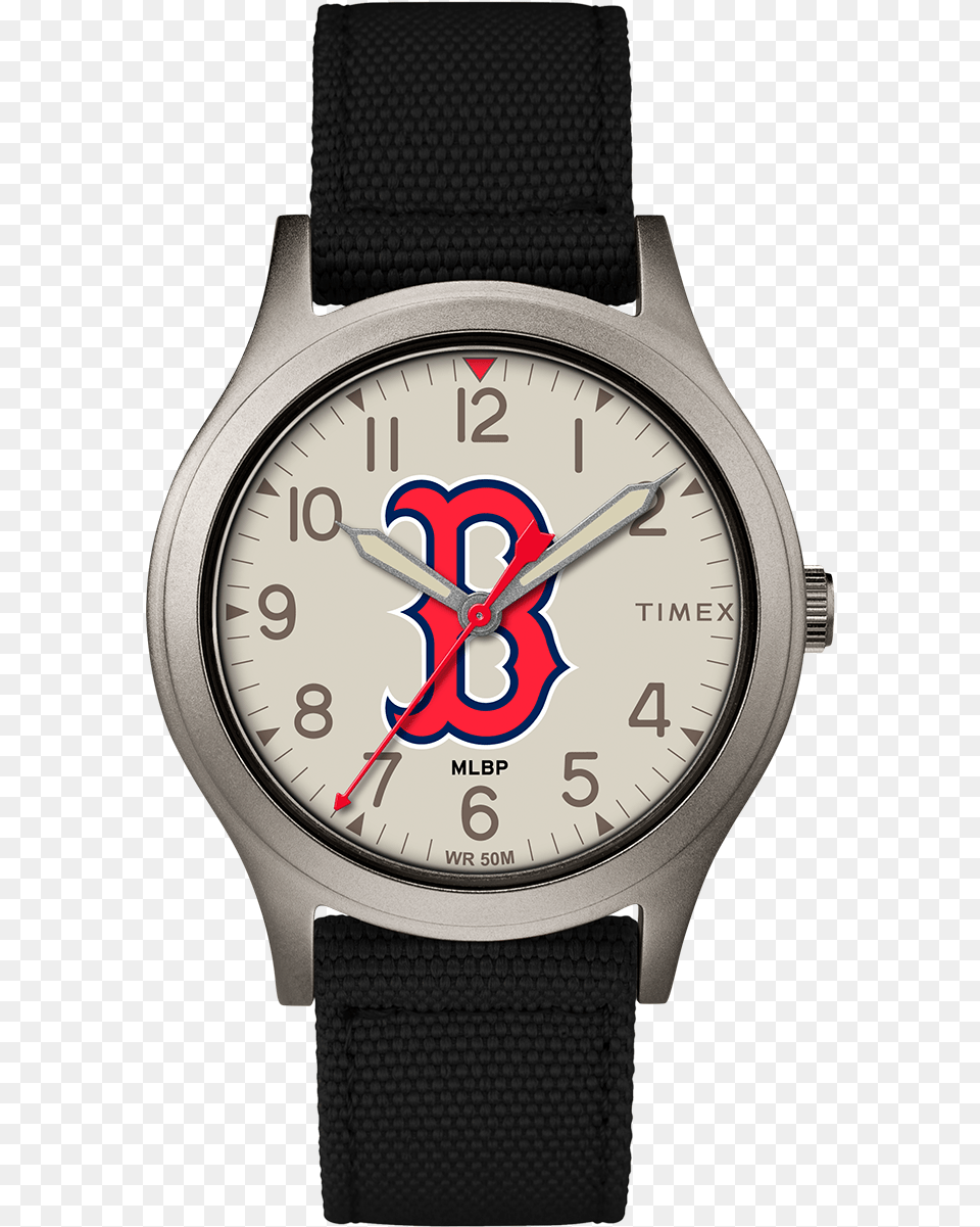 Ringer Boston Red Sox Large Timex T2n493 Ladies Time Camper Pink Stripe Watch, Arm, Body Part, Person, Wristwatch Free Png Download