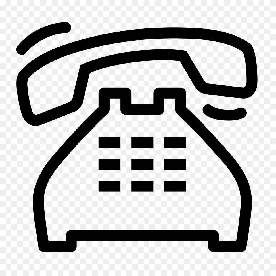 Ringing Phone Icon, Gray Free Transparent Png