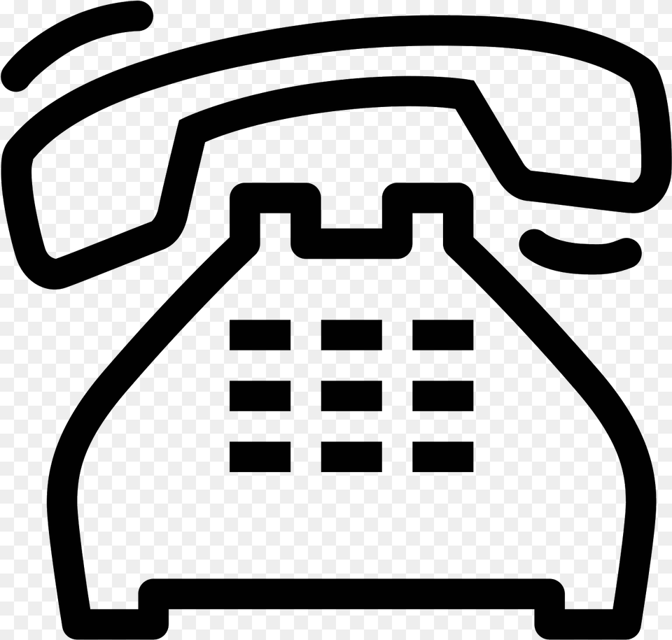 Ringing Phone Icon At Icons Phone Icon Transparent, Gray Png