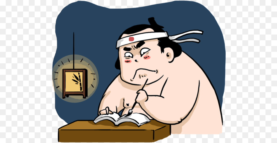 Ringo The Sumo Wrestler Stickers Messages Sticker 11 Cartoon, Adult, Male, Man, Person Png Image