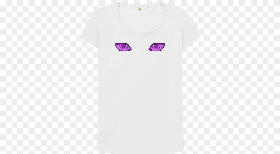 Rinnegan Eyes Naruto Women Short Sleeve, Clothing, T-shirt, Purple Free Transparent Png