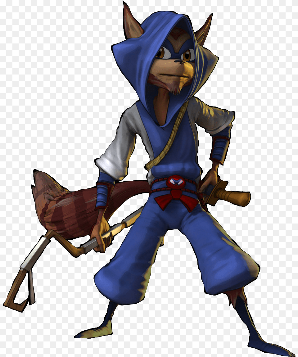 Rioichi Cooper Is Sly39s Ninja Ancestor And The Member Sly Cooper Rioichi, Person, Face, Head Png