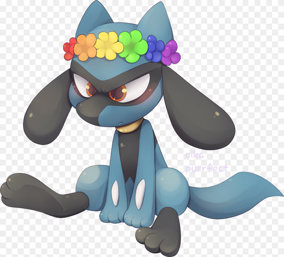 Riolu Pride Flower Crown, Book, Comics, Publication, Cartoon Free Transparent Png