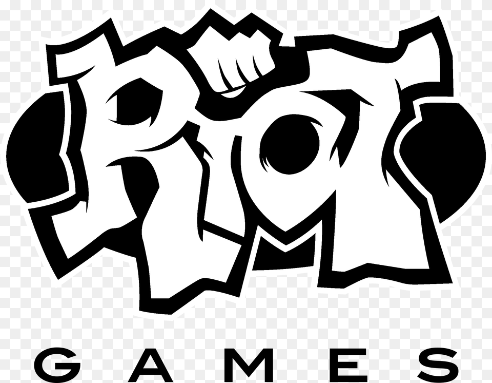 Riot Games Logo Clipart Riot Games Logo Transparent, Body Part, Hand, Person, Stencil Free Png