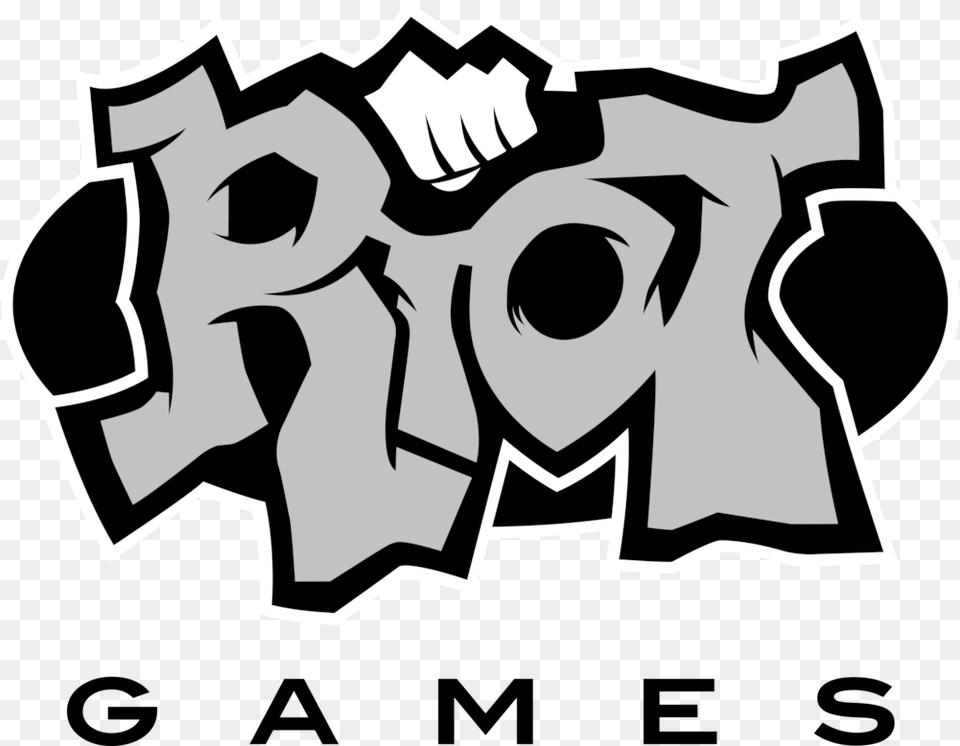 Riot Games Logo Transparent Riot Games, Body Part, Hand, Person, Stencil Png Image