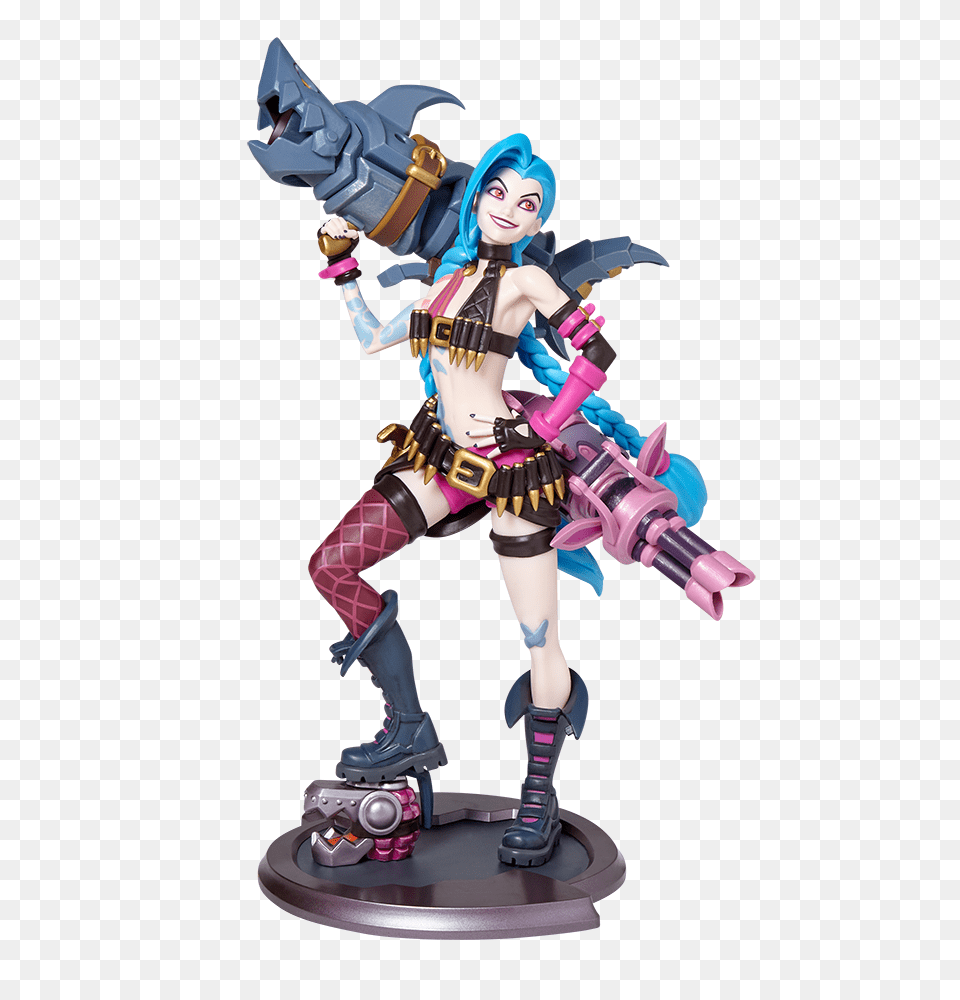 Riot Games Merch Jinx Unlocked Statue, Clothing, Costume, Figurine, Person Png