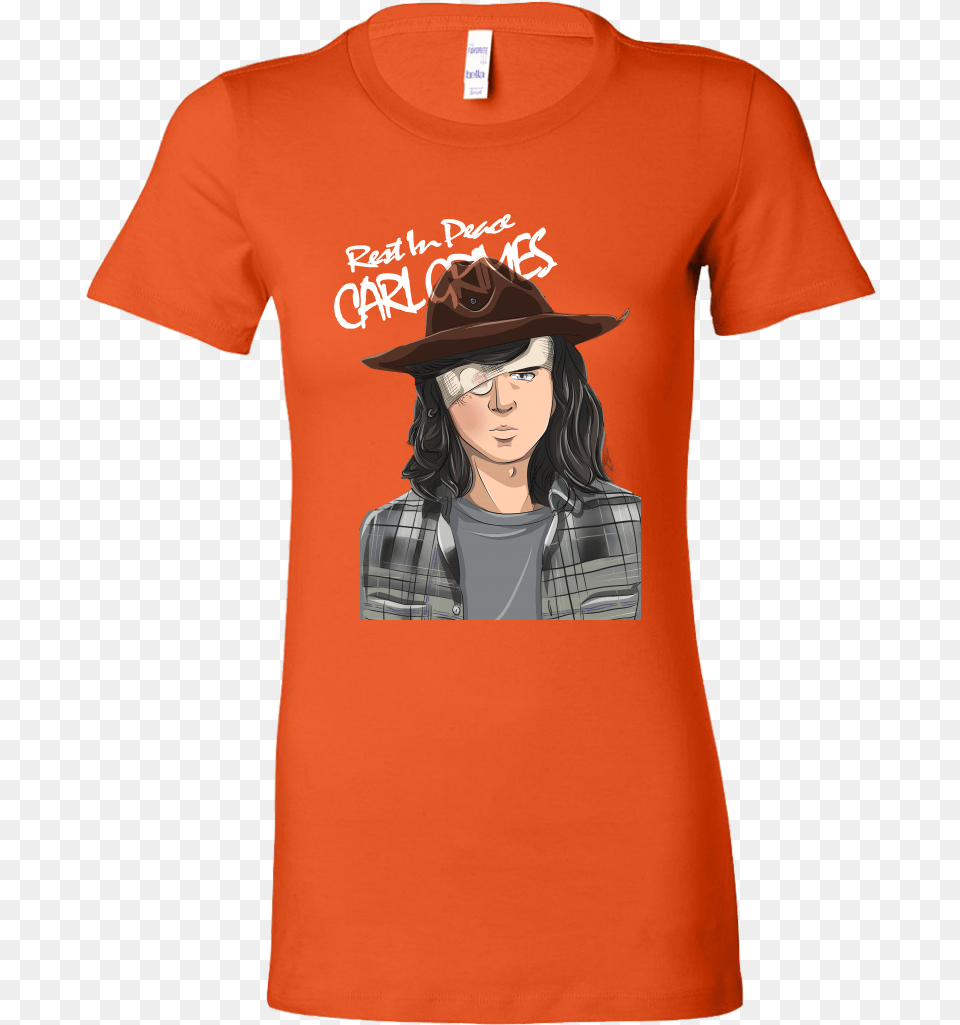 Rip Carl Grimes Shirt, Clothing, T-shirt, Adult, Female Free Transparent Png