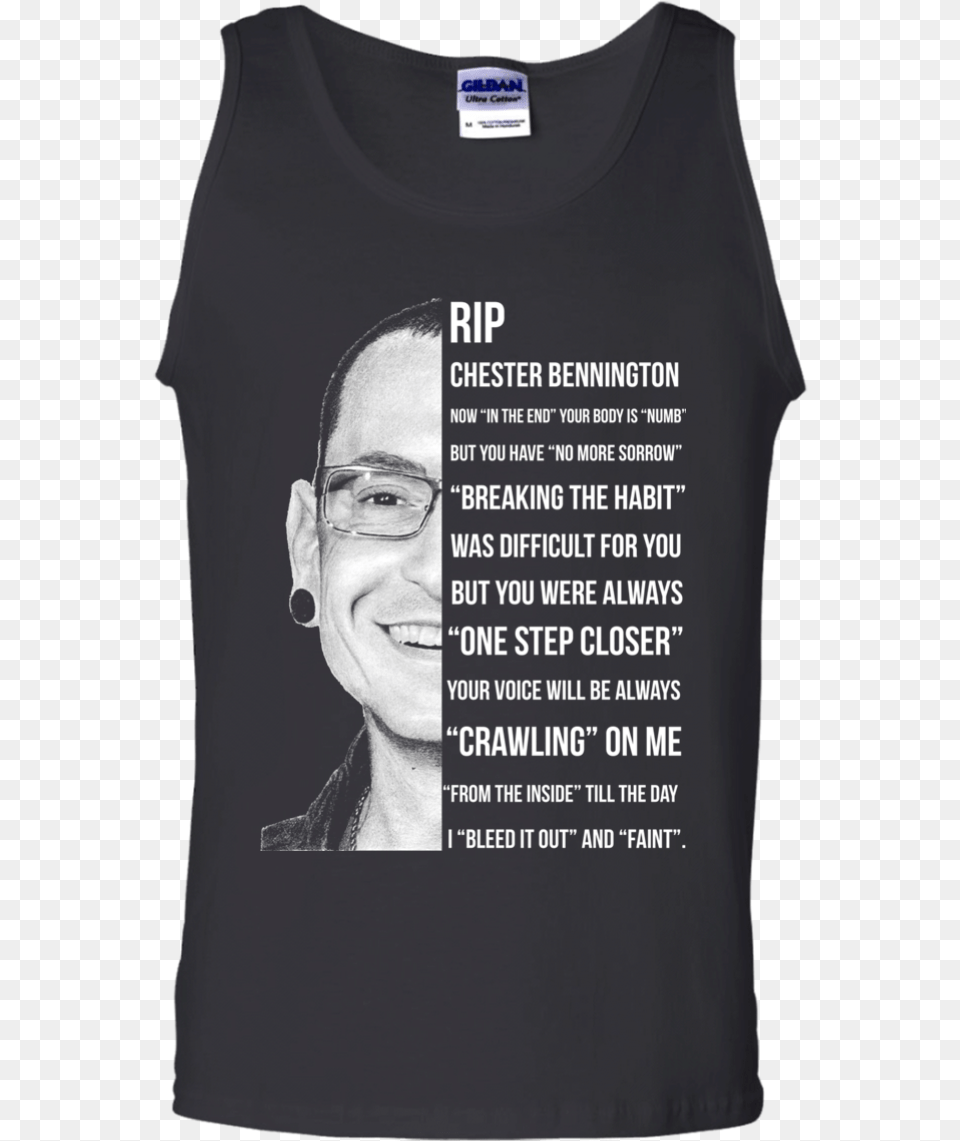 Rip Chester Bennington Shirts Now In The End Illustration, Clothing, T-shirt, Adult, Person Png Image