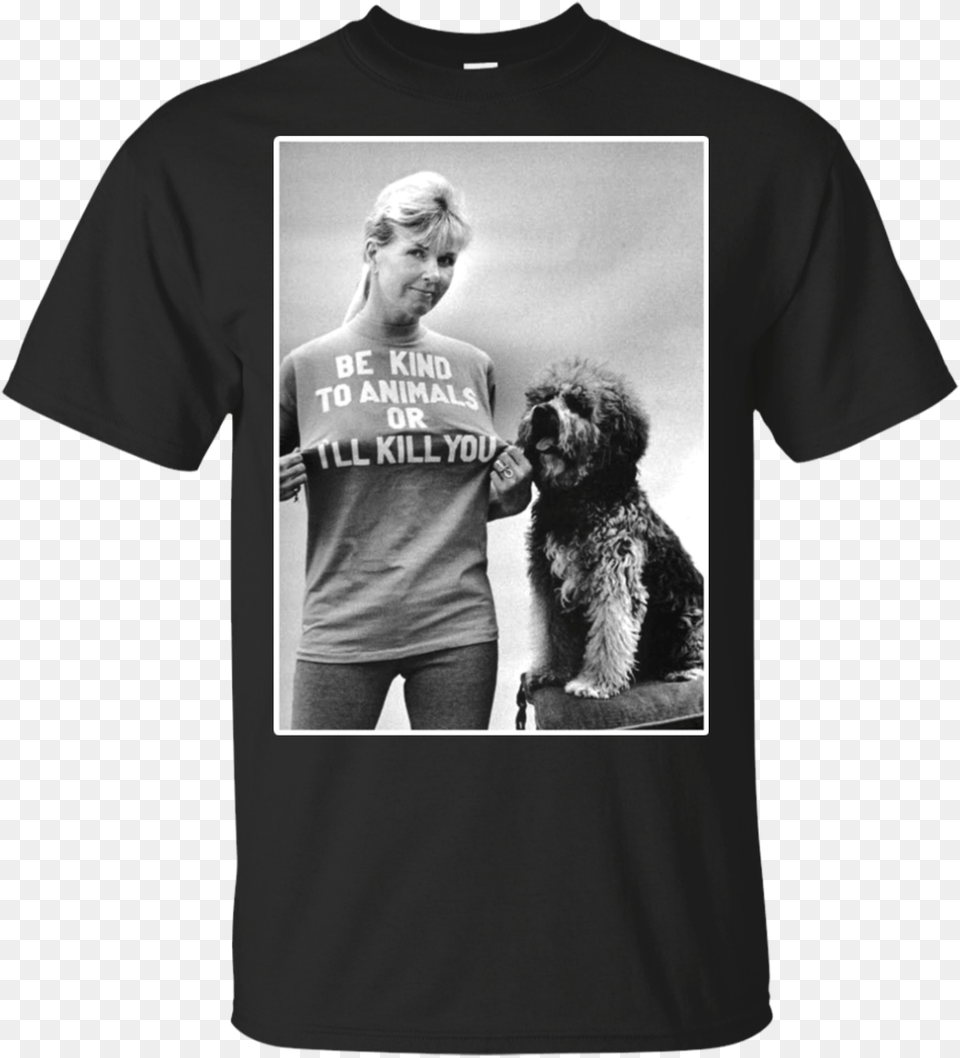Rip Doris Day Be Kind To Animals Or I Dont Like Sand Shirt, T-shirt, Clothing, Adult, Person Png Image