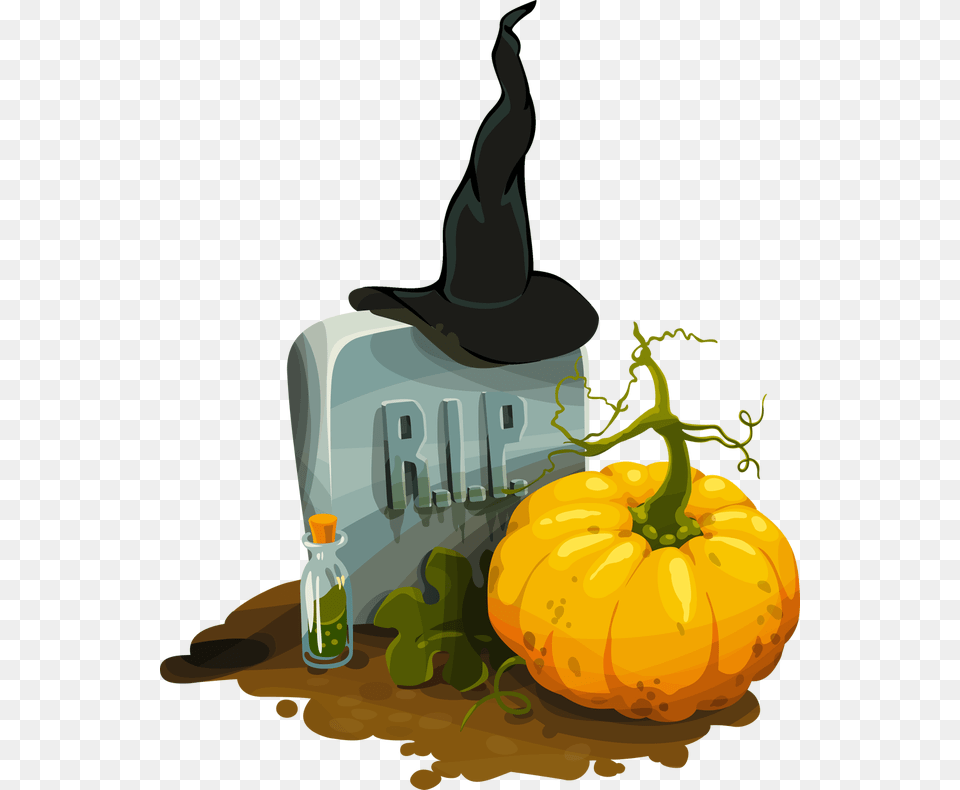 Rip Gravestone Clip Art, Food, Plant, Produce, Pumpkin Png Image