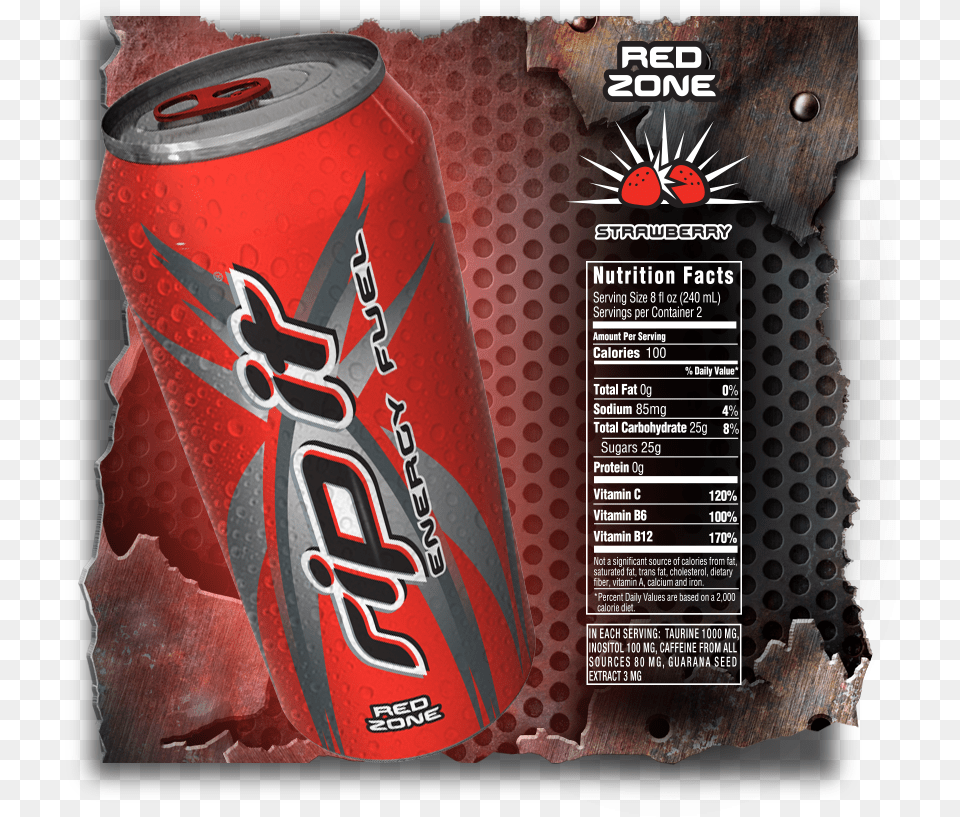 Rip It Energy Drink Blue, Can, Tin Free Png Download