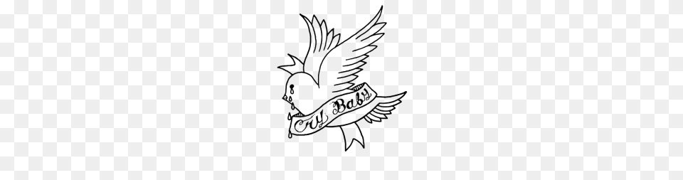 Rip Lil Peep Crybaby, Animal, Bird, Flying, Smoke Pipe Png Image