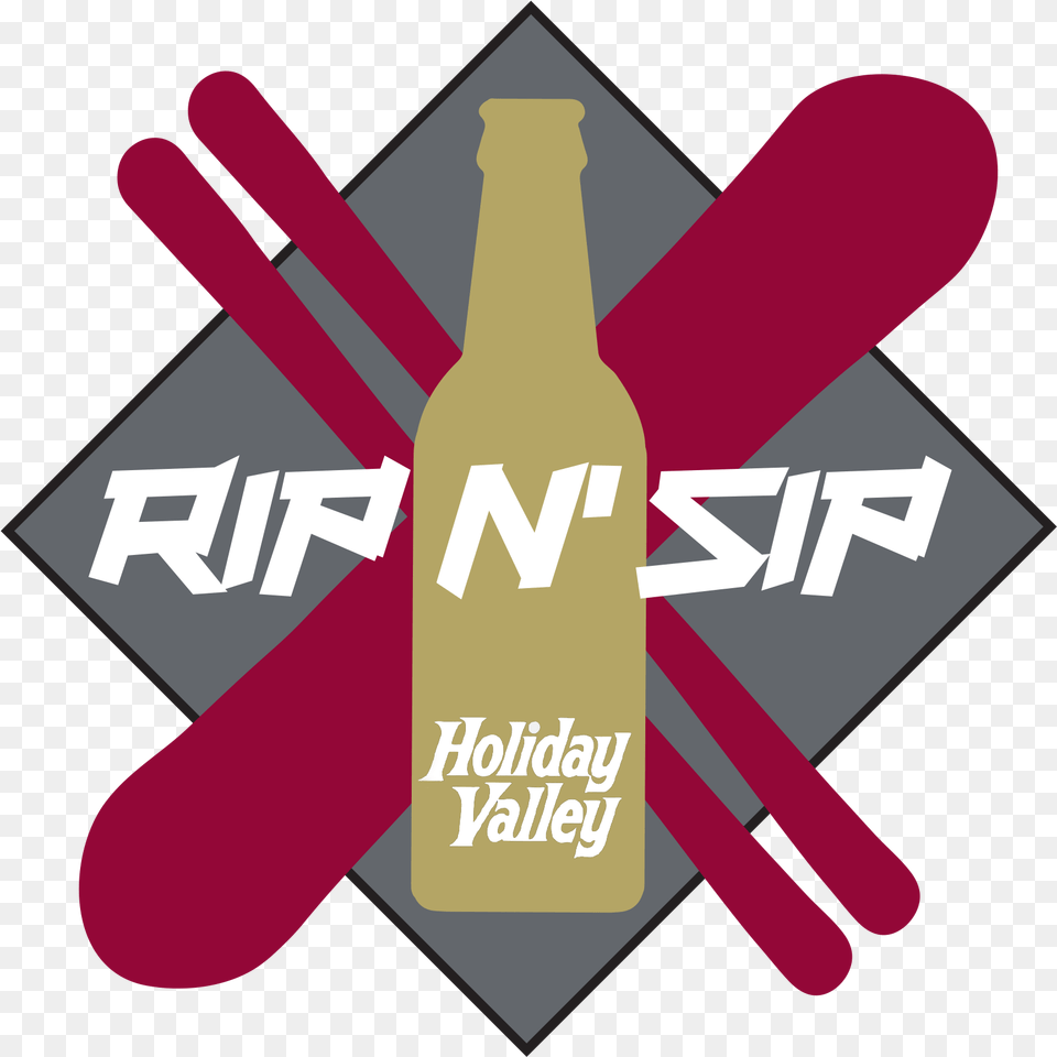 Rip N Sip Logo Emblem, Alcohol, Beer, Beverage, Bottle Free Png Download