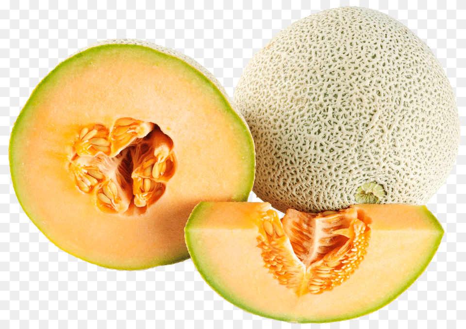 Ripe Cantaloupe Melon, Food, Fruit, Plant, Produce Png Image