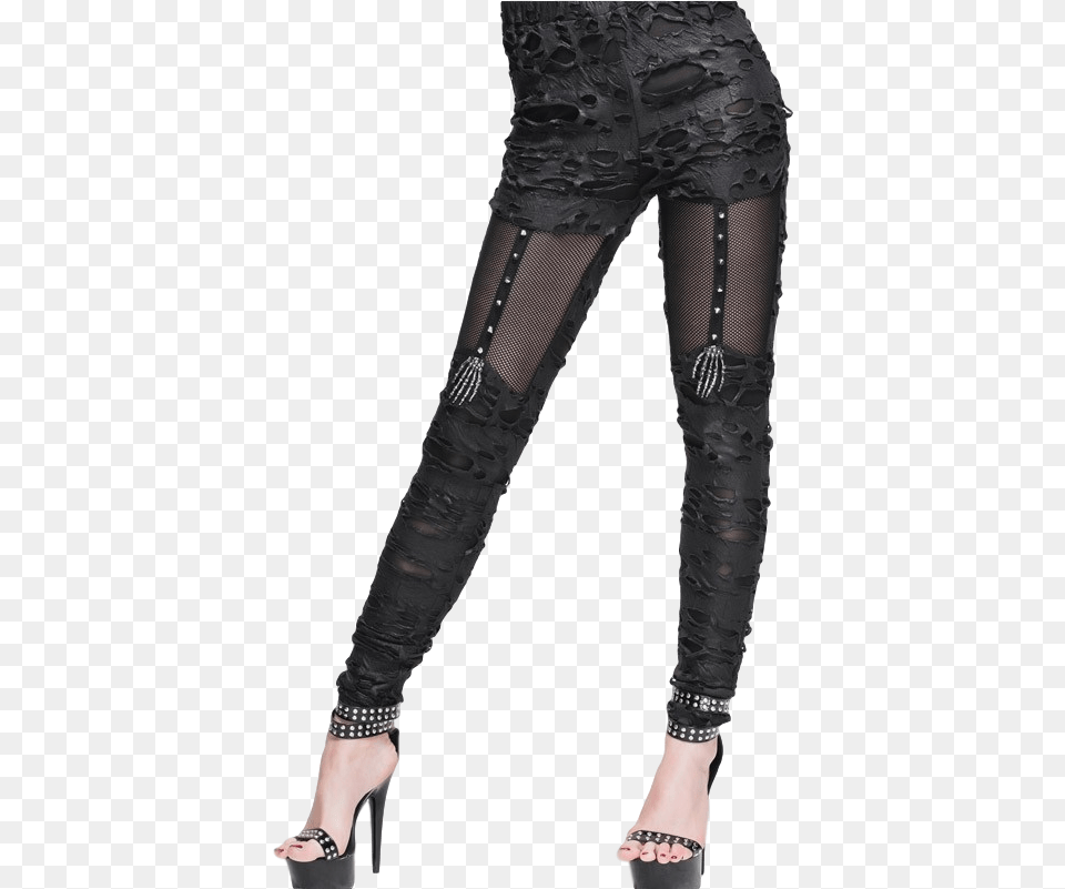 Ripped Fishnet Womens Legging, Pants, Clothing, Shoe, Footwear Free Png