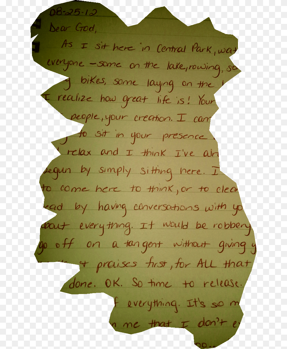 Ripped From My Prayer Journal Paper, Text, Person, Handwriting Png