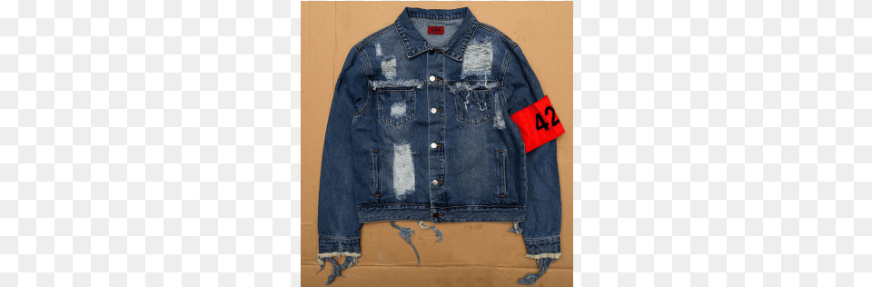 Ripped Jeans Jacket Dark Denim, Clothing, Coat, Pants, Vest Free Png