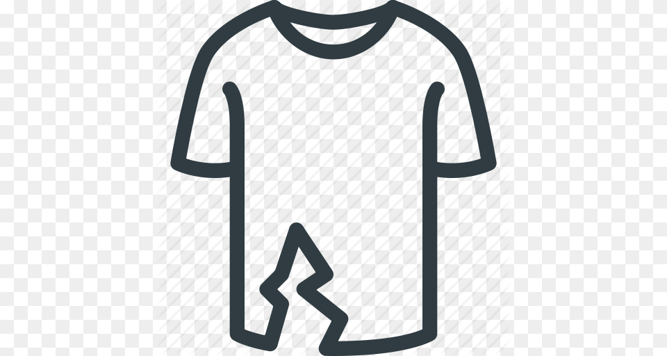 Ripped Tshirt Icon, Clothing, Shirt, T-shirt, Gate Png Image