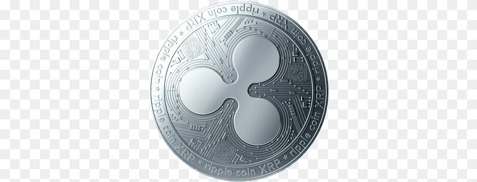 Ripple Coin Estimates Xrp Broker Ripple Coin Background, Silver, Money, Disk Free Transparent Png