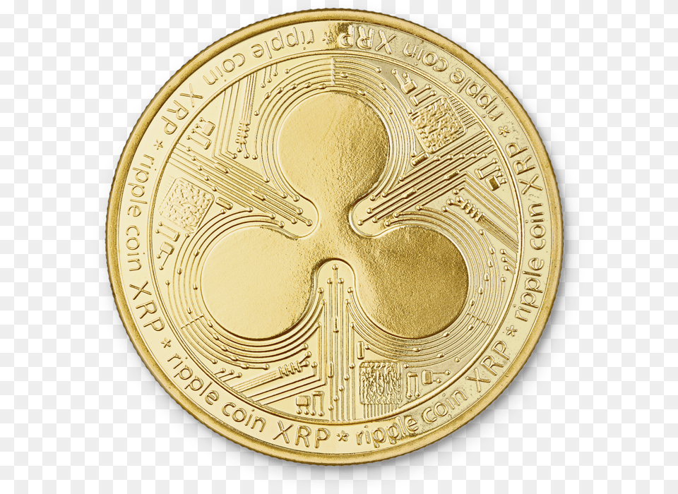 Ripple Coin Xrp Ripple Coin, Gold, Money Png