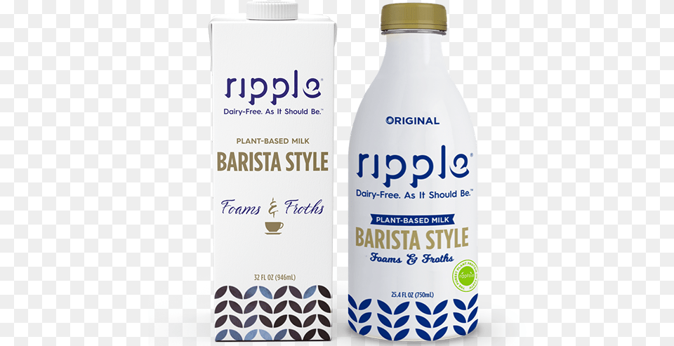 Ripple Foods Nutritious Pea Milk Ripple Barista Blend, Bottle, Lotion, Beverage Free Png Download