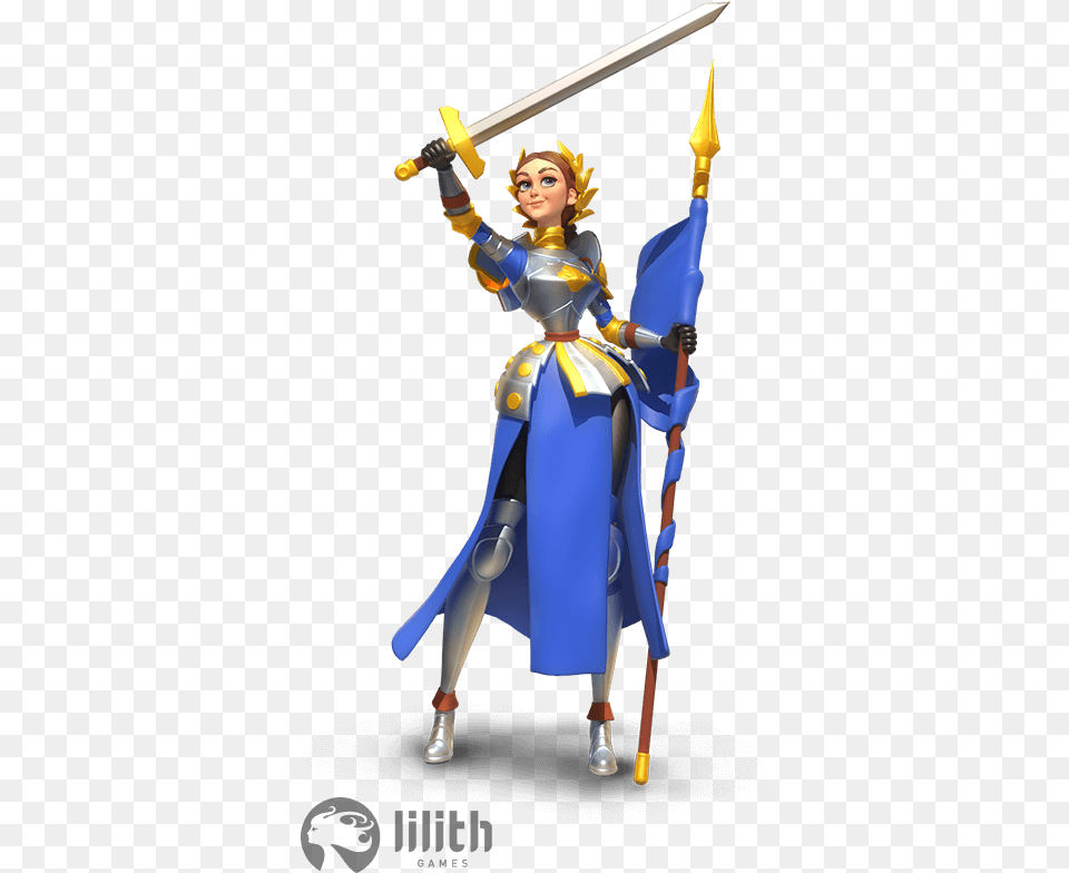 Rise Of Kingdoms Wiki Joan Of Arc Rise Of Kingdoms, Sword, Weapon, Adult, Female Free Transparent Png