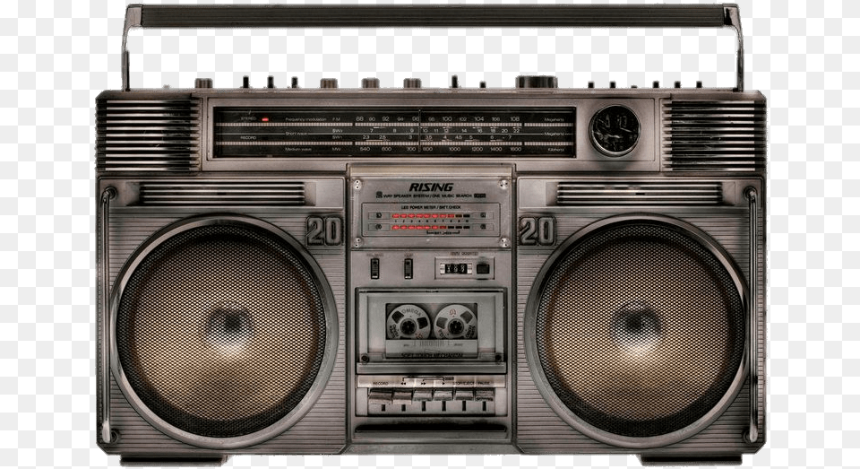 Rising Ghettoblaster Boombox Old School Beat Box, Electronics, Speaker, Radio, Stereo Png