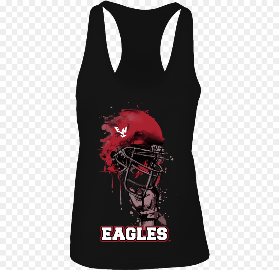 Rising Helmet Eastern Washington Eagles Shirt Active Tank, Clothing, T-shirt, Tank Top, Adult Png Image