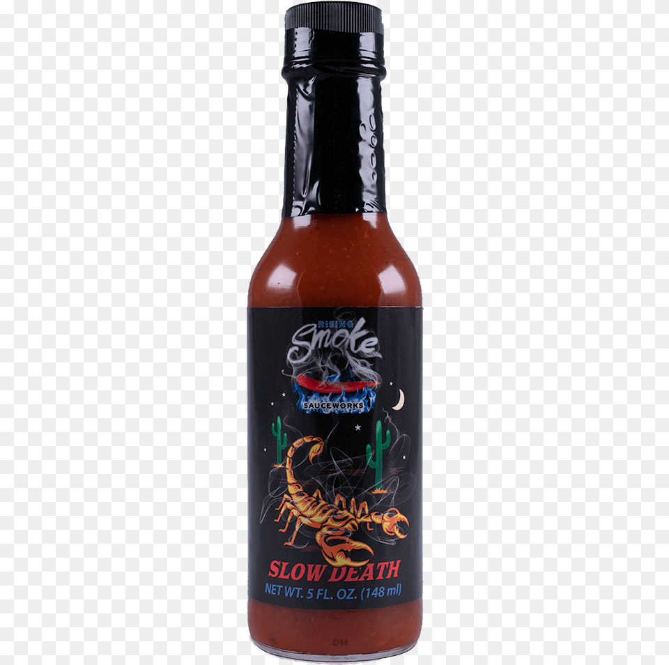 Rising Smoke Slow Death Hot Sauce, Alcohol, Beer, Beverage, Food Free Png