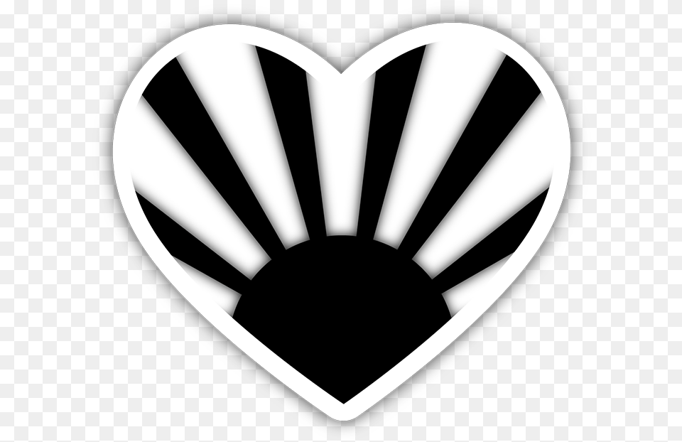 Rising Sun Black Heart Sticker Portable Network Graphics, Chandelier, Lamp, Stencil, Logo Free Png