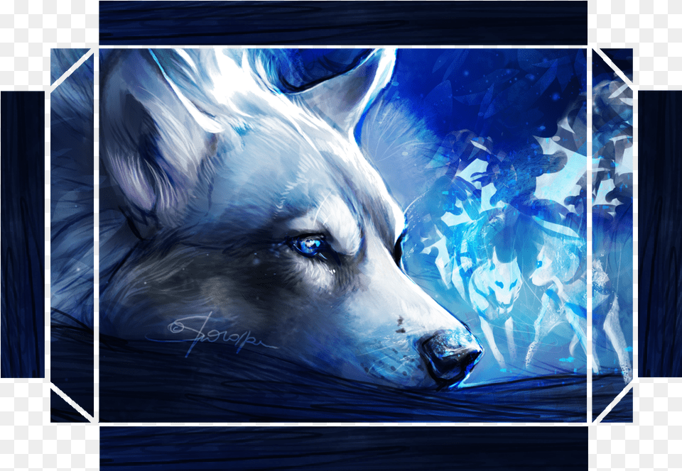 Rising Tide Banner Wolf, Art, Animal, Canine, Dog Free Png Download